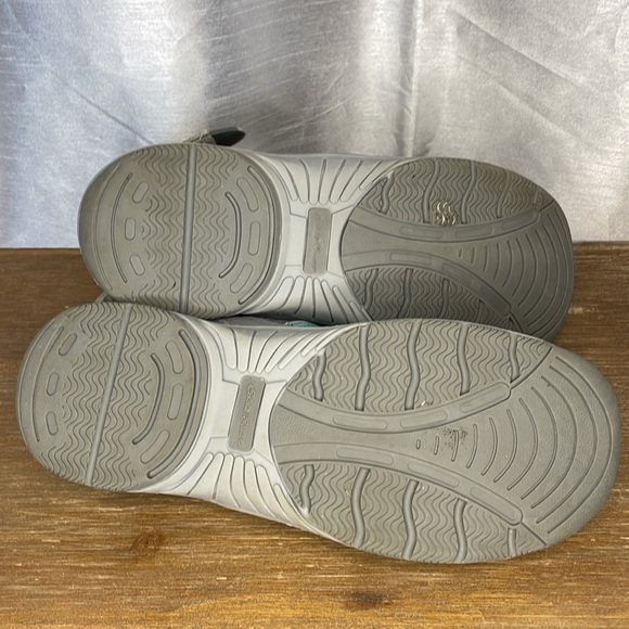Eddie Bauer Mary Women’s 9 Gray Aqua Bump Toe Sandel Shoe - Picture 5 of 8